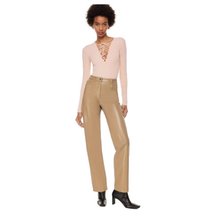 NWT Aritzia Wilfred Melina Leather Pant Size 8